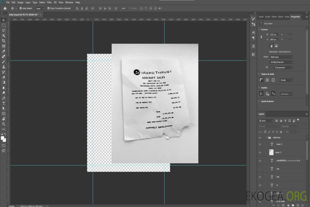 Reçu de paiement de USA Aerothrust Holdings template